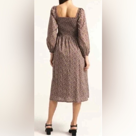 J.Crew X Liberty | Organic Cotton Daydream Smocked Dress Busy Izzy Medium 2022 - Picture 2 of 9